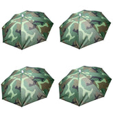 Set of 4 camouflage umbrella hats for hands-free shade